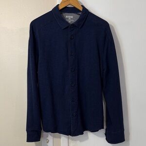 Rhone Men's Deep Blue Casual Shirt